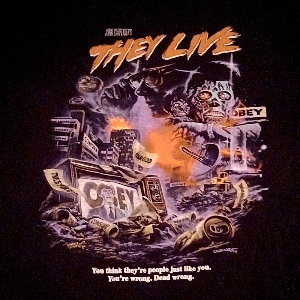 Fright Rags They Live, 4xl Black T-Shirt